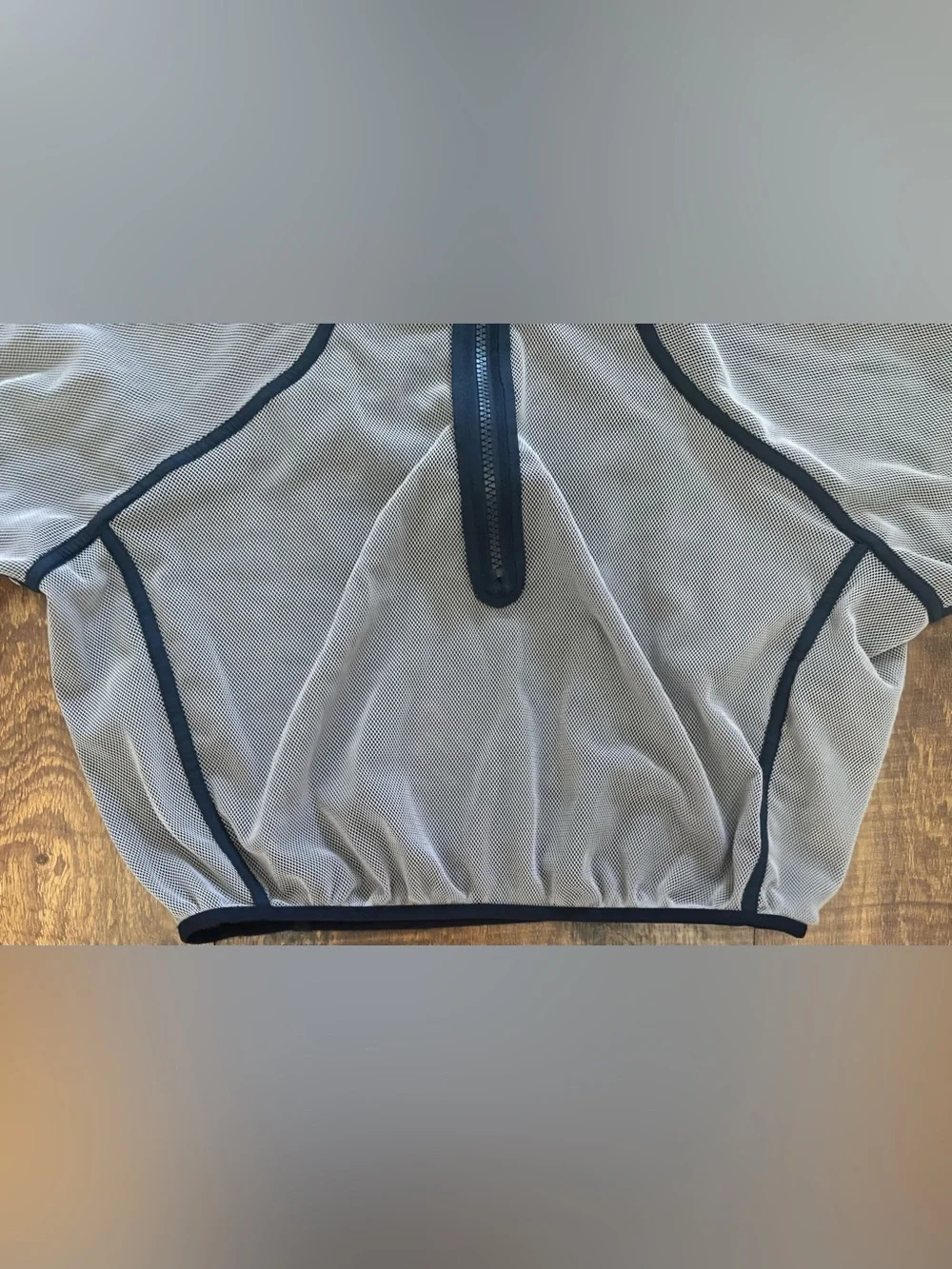 Lululemon reversible mesh cropped 1/2 half zip pullover Sz 10